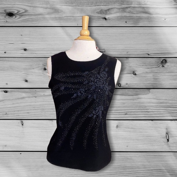 Bleeker & McDougal Black Lightweight Blouse size M - Picture 2 of 14